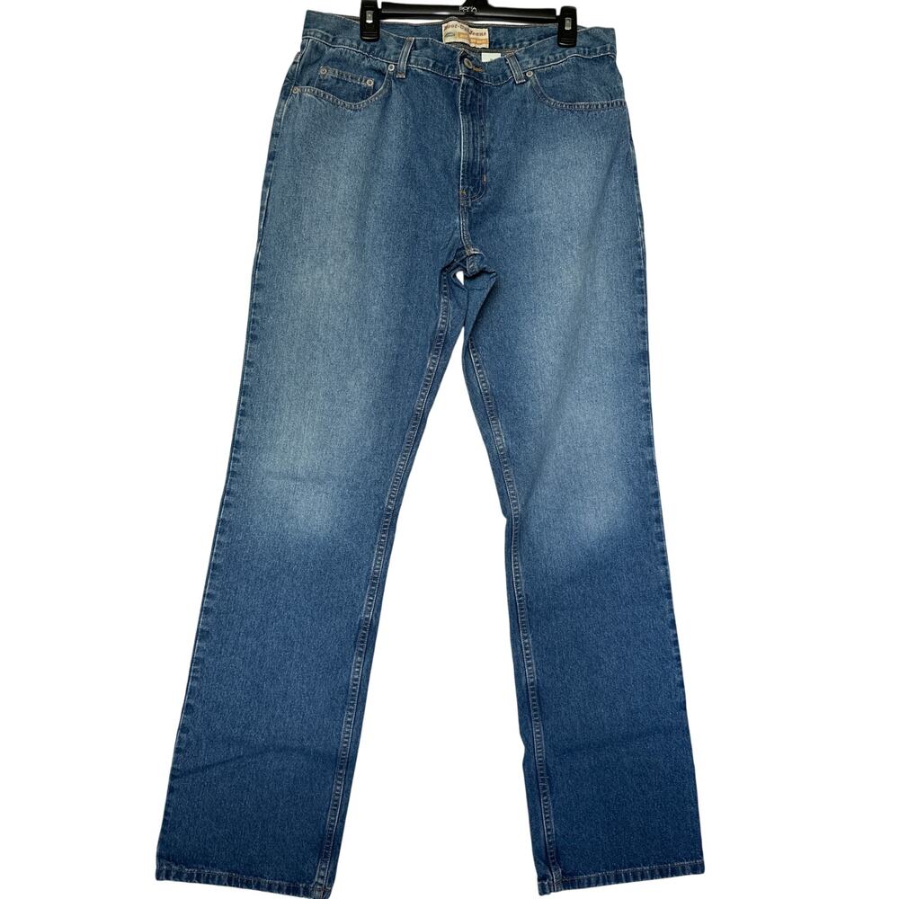 Old Navy🌿Boot-Cut Jeans Women’s SZ14 Long Y2K Style Just Below Waist 100%Cotton